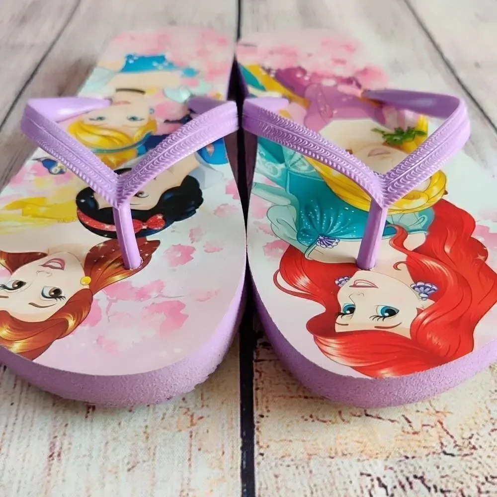 Disney Princess flip flop & reusable bag set